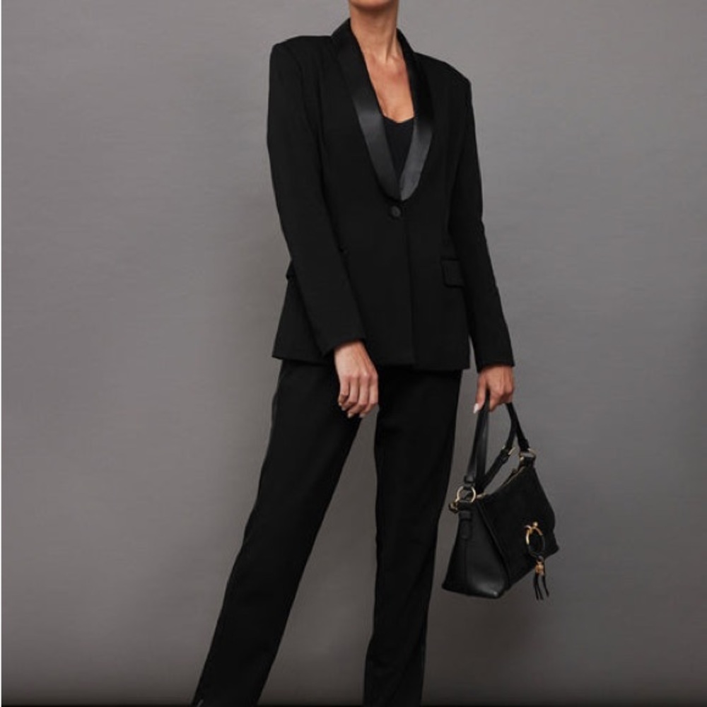 Carbon38 Tuxedo Blazer and Tuxedo Pants NWT